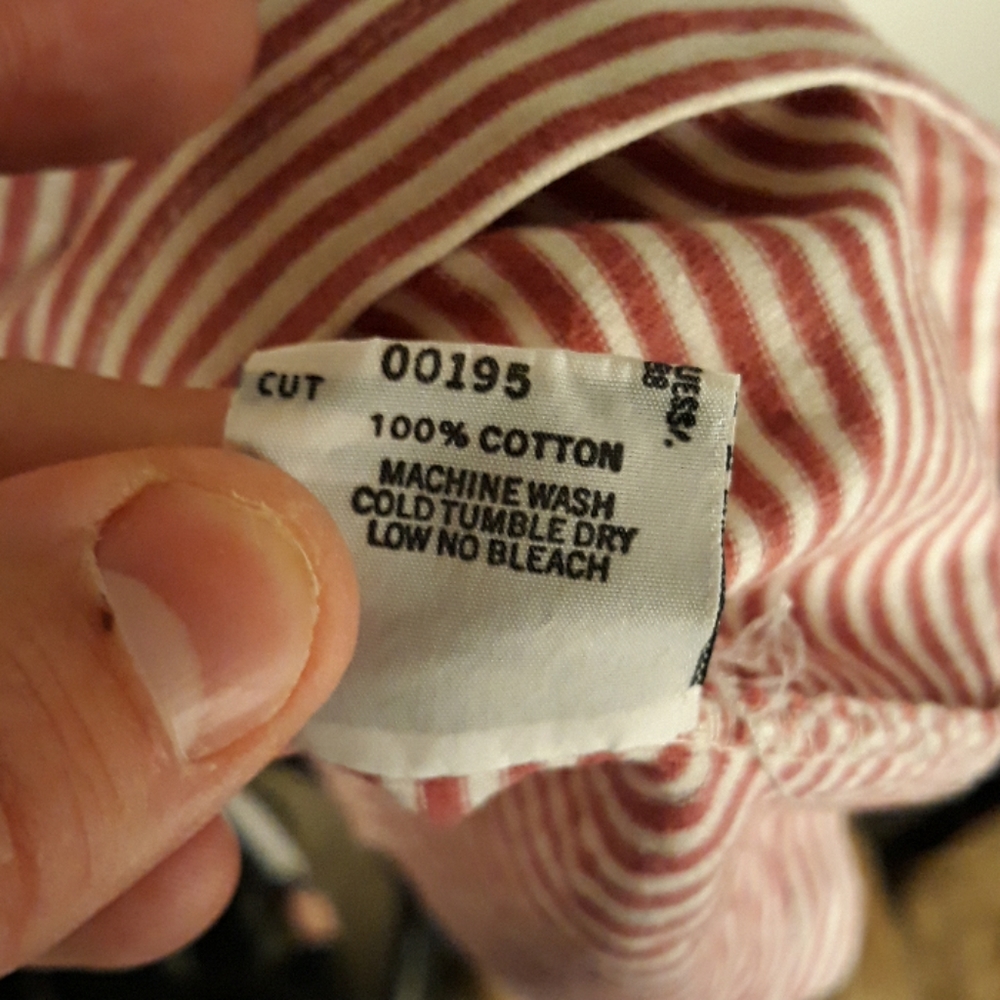 GUESS Vintage Rare Red Striped Shirt Asap Rocky Mens Medium Short Sleeve T Shirt - Picture 5 of 8